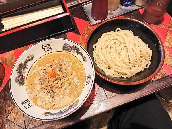 「味噌煮干つけ麺（中盛）」@オールドラーメンショップ 逆流の写真