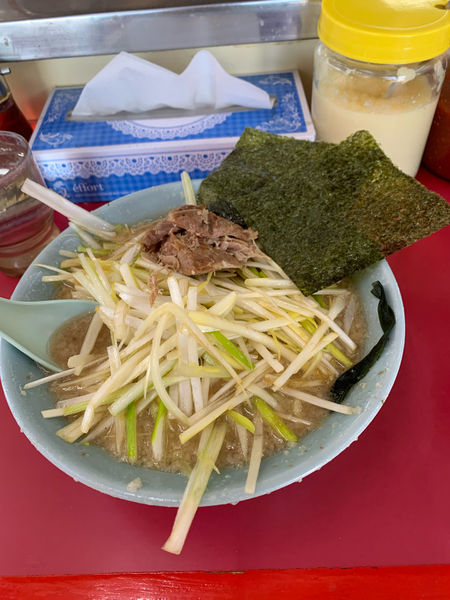 「ネギラーメン　ネギ増し　太麺」@ラーメンショップ 牛久結束店の写真