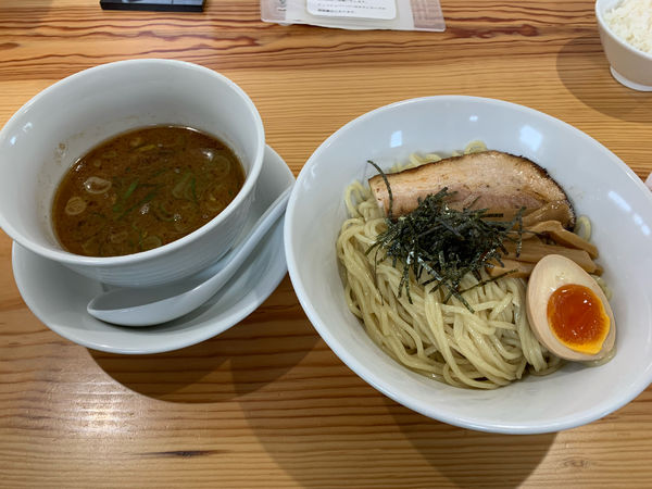 「塩つけ麺　850円麺注文ライス無料」@よなやの写真