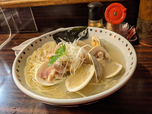 「貝ばかり潮ら〜麺」@らー麺 あけどやの写真