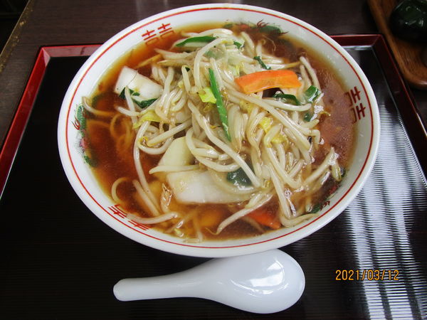 「あんかけもやしソバ 750円」@そば清の写真