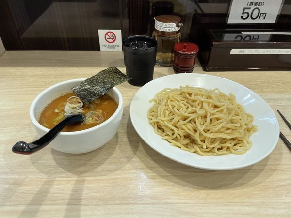 「つけめん（ちょい辛）」@つけ麺 坊主 間宮の写真