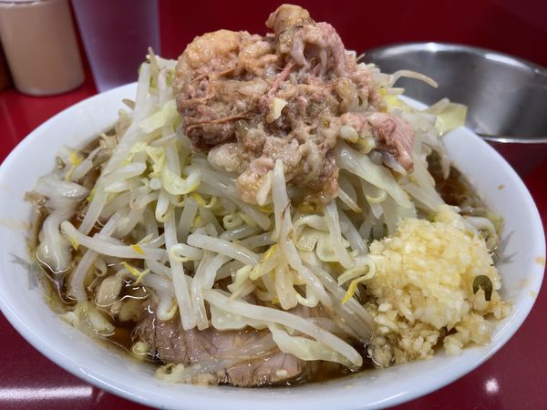 「小　ヤサイ、ニンニク、アブラ」@ラーメン二郎 越谷店の写真