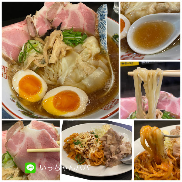 「特製正油 1080円 ＆ APナポリタンと生姜焼きライス」@メンショップ アキラの写真