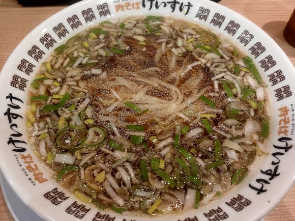 「かけラーメン 420円」@肉そば けいすけ 錦糸町店の写真