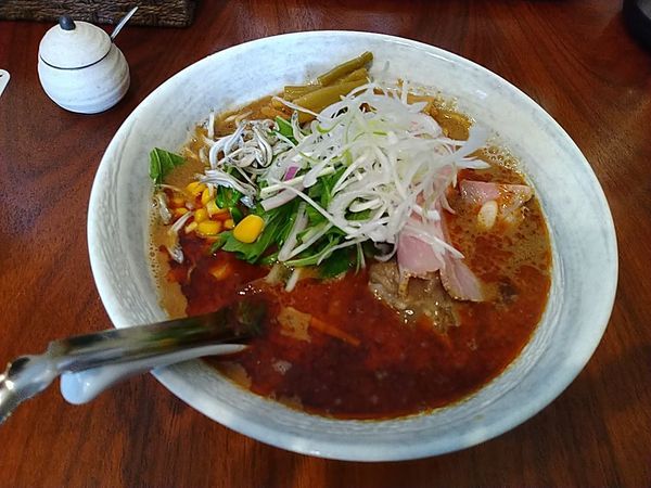 「魚介担々麺」@讃岐ラーメン 香麦の写真