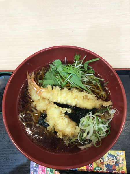 「アゲアゲ海老天中華　560円」@ゆで太郎 川崎砂子店の写真