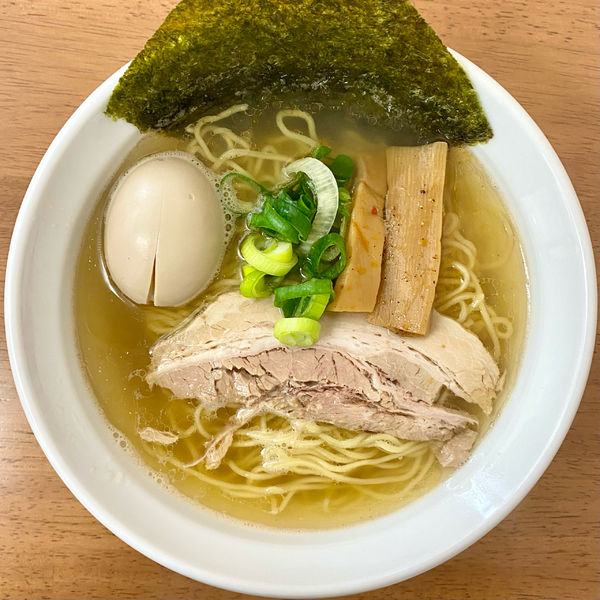 「煮干し中華そば（白）¥680円（味玉＋100円）」@中華そば 大和の写真