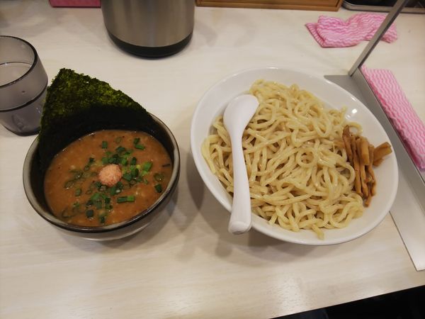 「海老つけ麺(大)＋中太麺追加」@EBIKURA 渋谷店の写真