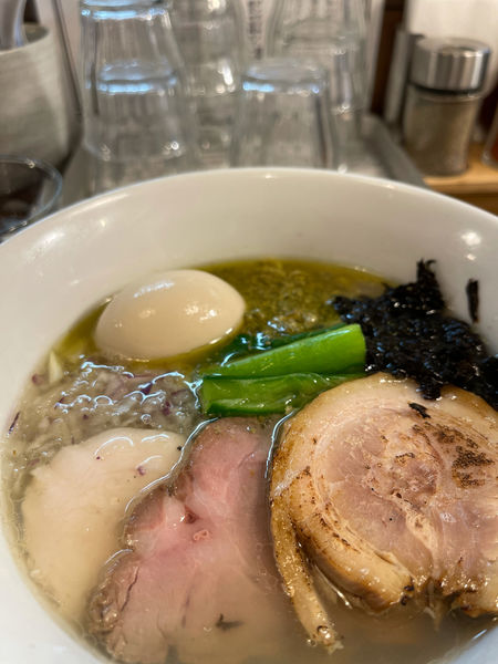 「特製貝節潮そば 1100円」@CLAM＆BONITO貝節麺RAIKの写真