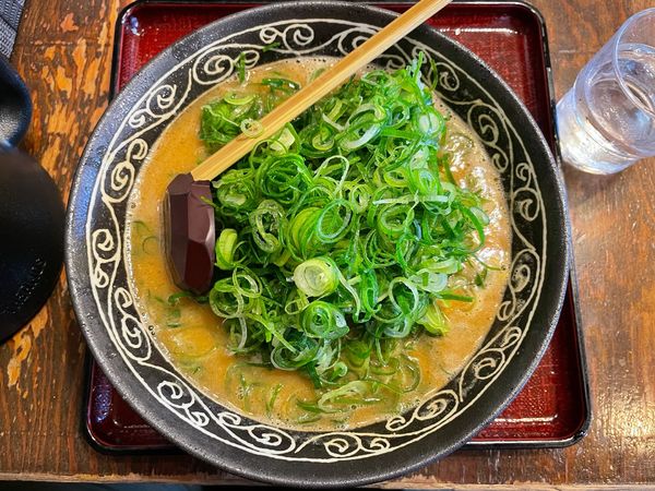 「百ねぎ味噌ラーメン」@にんにくラーメン 天洋 大正橋店の写真