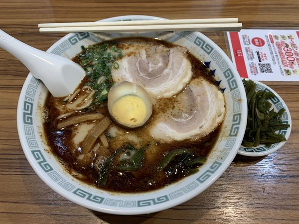 「桂花ラーメン700+茎わかめ100⁼800円」@桂花ラーメン 本店の写真