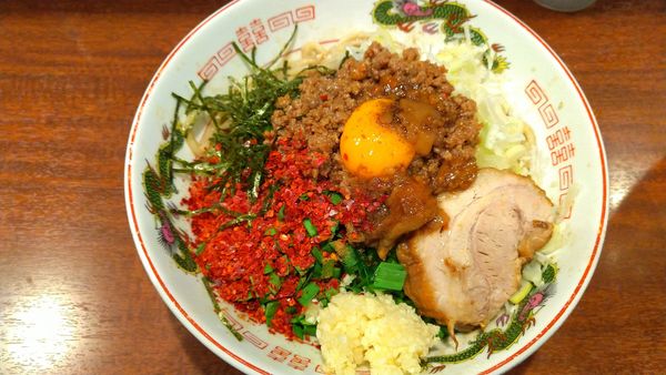 「塩台湾まぜそば大盛り1150円+豚一枚100円」@麺屋 づかちゃんの写真