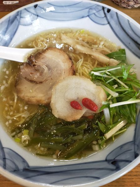 「塩らーめん」@らーめん しおの風 本店の写真