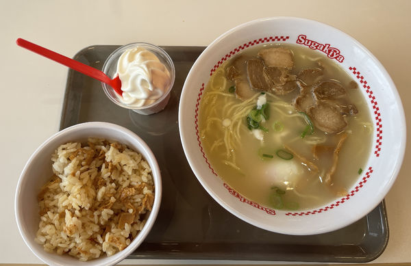 「特製ラーメン480円+ミニソフトセット280円」@スガキヤ 大垣アピタ店の写真