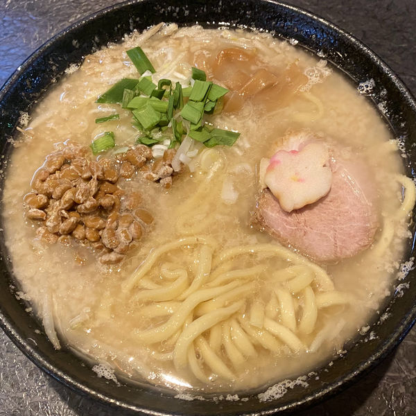 「納豆味噌ラーメン」@秋田ラーメン はまの写真