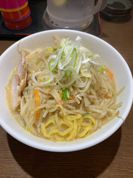 「なまら味噌らーめん＆野菜ダブル」@北海道らーめん なまら 阿見店の写真