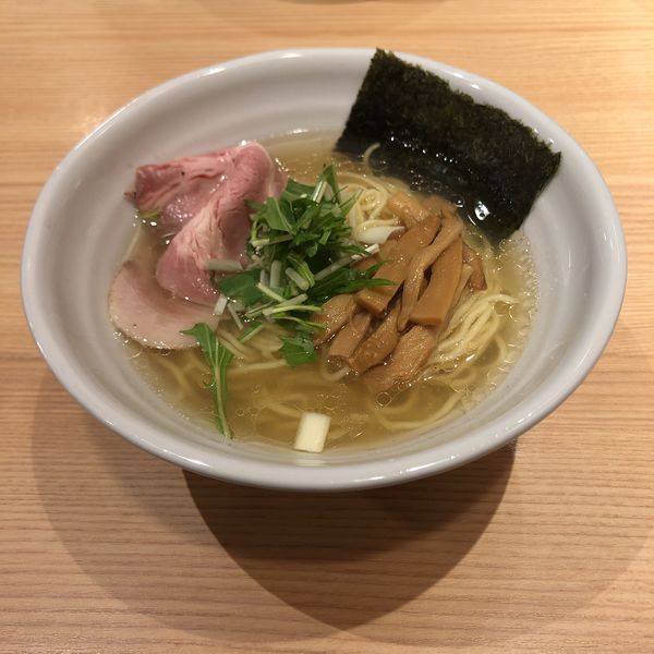 「鶏だし塩らぁ麺」@常陸 景虎の写真