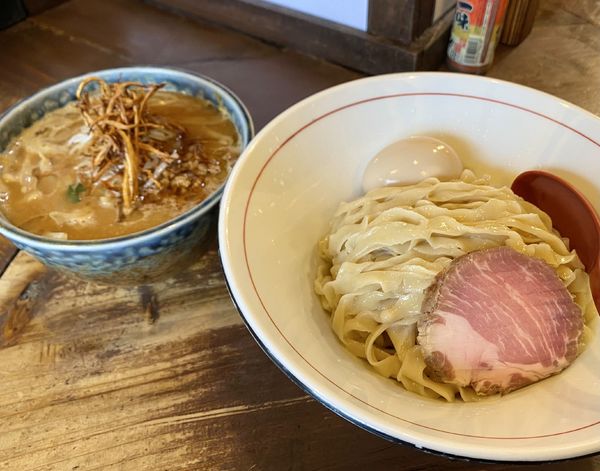 「味噌つけ麺¥880 (並盛で)＆Twitter味玉サービス」@東京味噌らーめん 鶉の写真