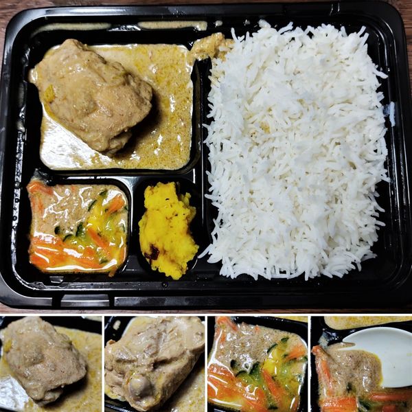 「チキンカレー弁当　500円」@美味キッチンの写真