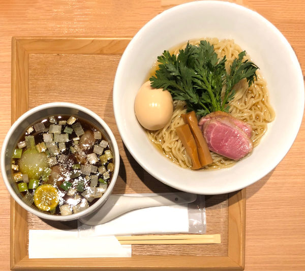 「＜饗 くろ㐂＞20杯限定★特製 鴨と鰹つけそば🍜¥1,800」@ラーメンWalkerキッチンの写真