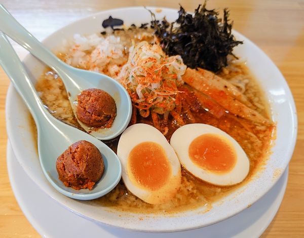 「味噌チャチャ!!ラーメン【期間限定】」@ニボチャチャ！！ラーメン あらき軒の写真