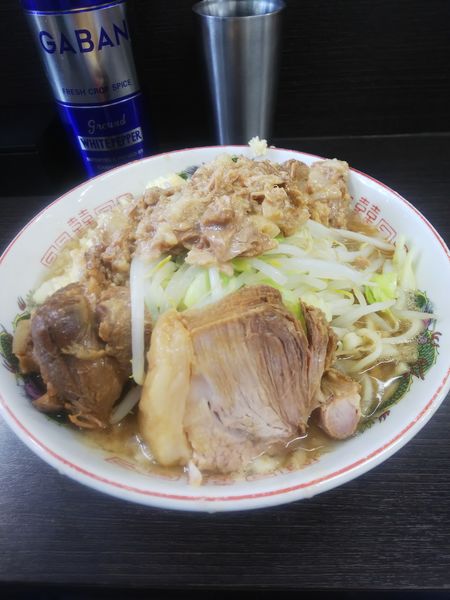 「小ラーメンほぐし豚」@ラーメン二郎 川越店の写真