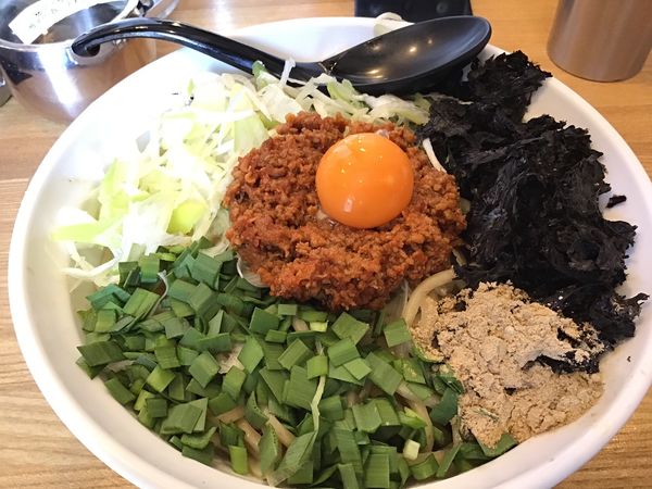 「台湾まぜそば820円麺大盛り、追い飯無料。」@つけめん・まぜそば むじゃきの写真