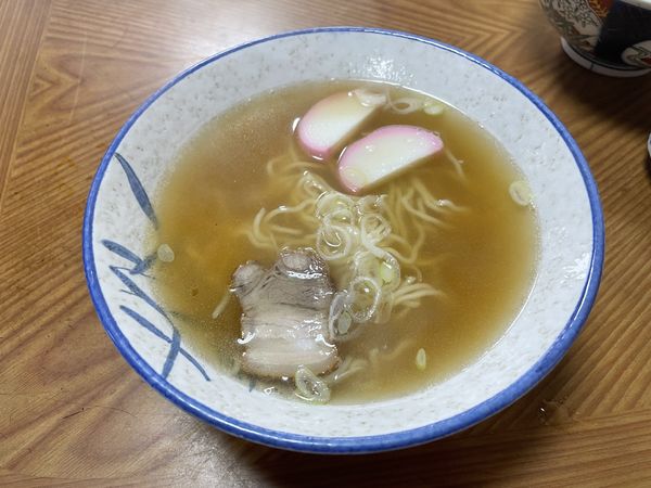 「中華そば400円＋カツ丼650円」@魚半食堂の写真