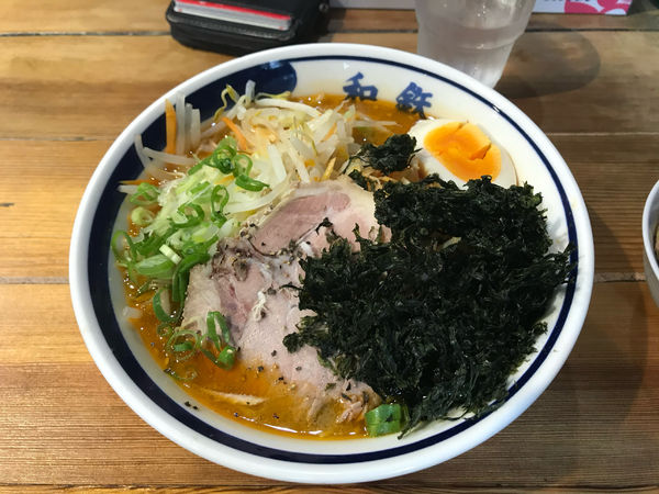 「味噌らーめん・岩海苔トッピング」@和風ラーメン 和鉄の写真