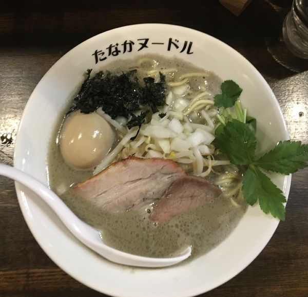 「味玉タナニボ　800円」@たなか青空笑店の写真