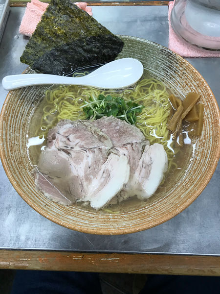 「塩ラーメン・カキ出汁 1,200円」@覆麺 智の写真