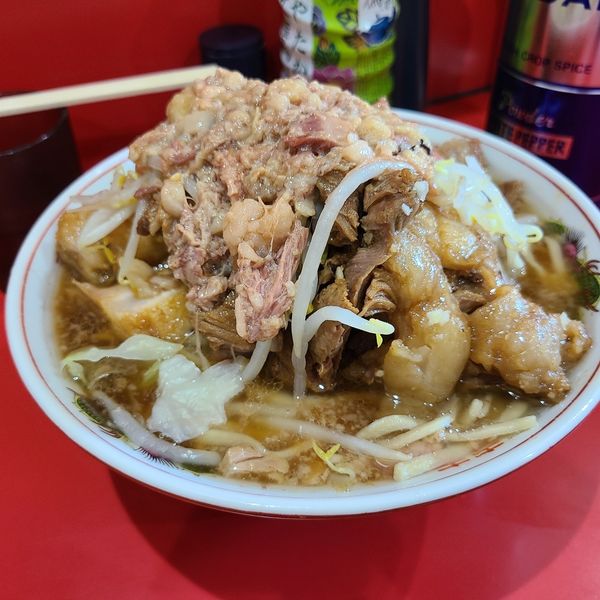 「小ラーメン　豚W」@ラーメン二郎 千葉店の写真