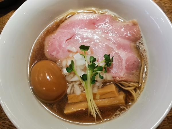 「いりこそば」@中華そば 麺壁九年 本店の写真