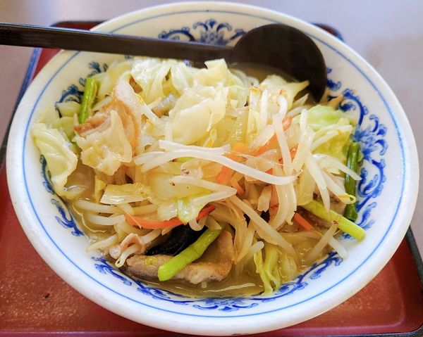 「野菜たっぷりタンメン」@山田うどん 花園インター店の写真