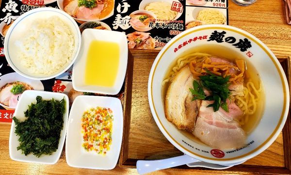 「和風中華そば(大盛)」@自家製中華そば 麺の虜の写真