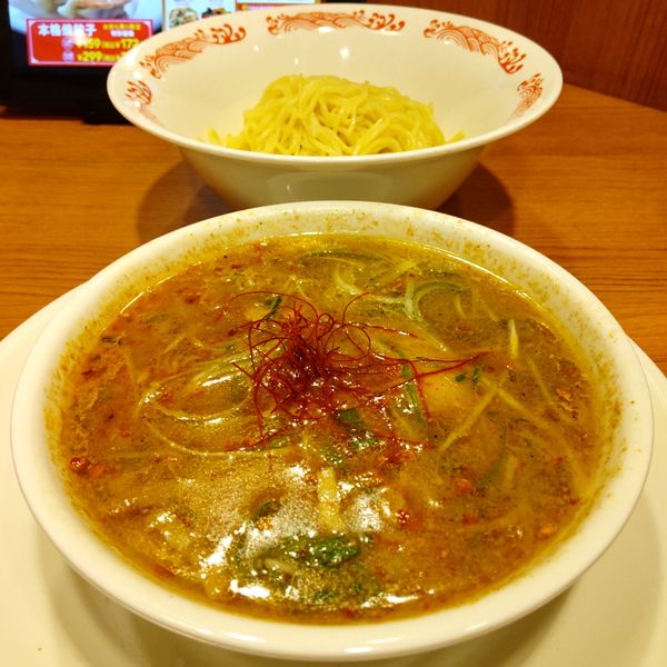 「刺激の辛口！濃厚具沢山のチャーシューつけ麺（￥699）※」@バーミヤン 大森駅前店の写真