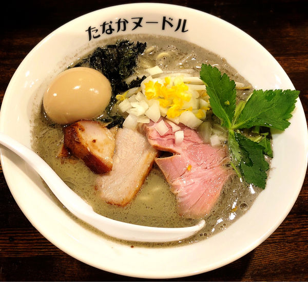 「【オープン記念メニュー】味玉タナニボ」@たなか青空笑店の写真