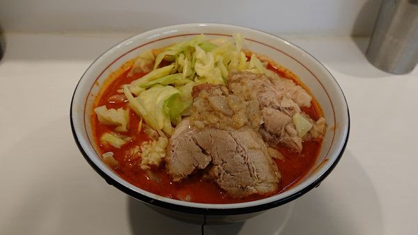 「味噌赤 小 ニンニク少し アブラ」@ハイパーファットンの写真