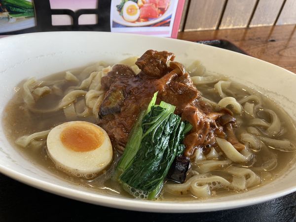 「鹿肉のカチャトーラと煮干しフュメドポアソン」@麺創 なな家の写真