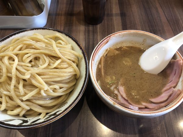 「肉つけめん・並・冷や盛り（1000円）」@つけめん 恵那くの写真