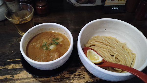 「牛モツつけ麺」@製麺処 蔵木の写真