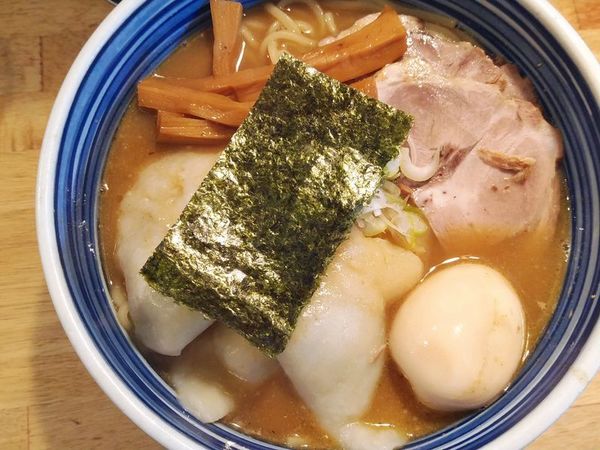 「味付たまごらーめん（大盛）＋水豚餃子」@こうかいぼうの写真