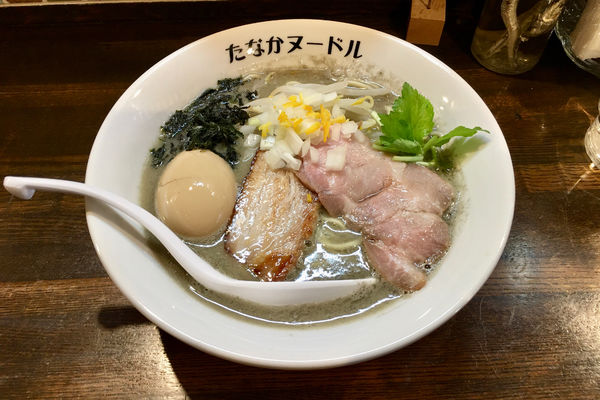 「【オープン記念メニュー】味玉タナニボ 800円」@たなか青空笑店の写真