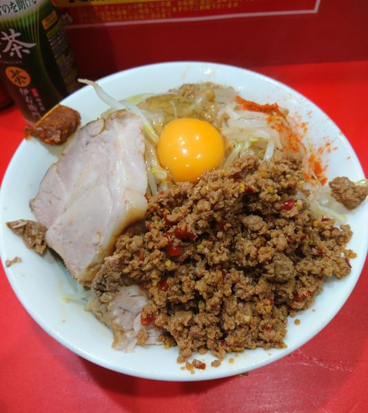 「汁なし麺３００g」@立川マシマシ 太田店の写真