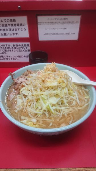 「男盛り 大  ニンニクマシマシ  アブラ  カラメ」@ラーメン二郎 京急川崎店の写真