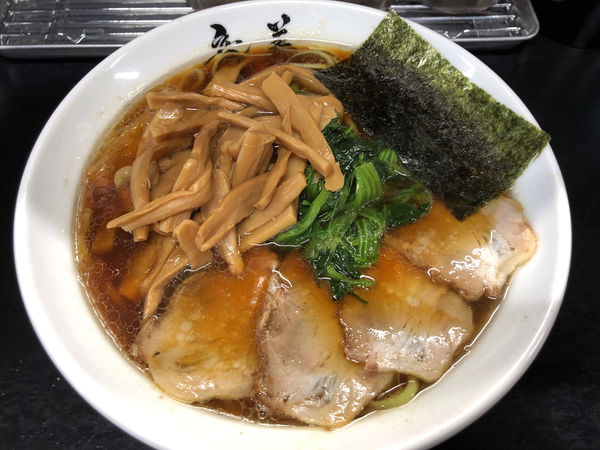 「醤油ラーメン メンマ 麺硬め」@らーめん 竜美 与野本町店の写真