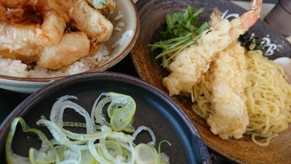 「アゲアゲ海老天ざる中華」@ゆで太郎 東松山新郷店の写真