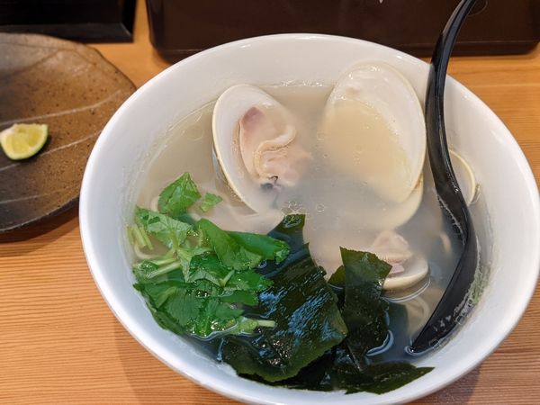 「周年限定　はまぐりラーメン」@らーめん工房 麺作の写真