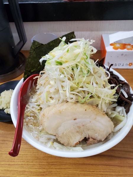 「限定塩950円＋ネギトッピング」@神豚の写真